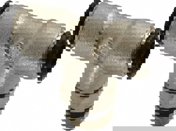 Push-To-Connect Tube to Universal Thread Tube Fitting: Swivel Branch Tee, 1/4